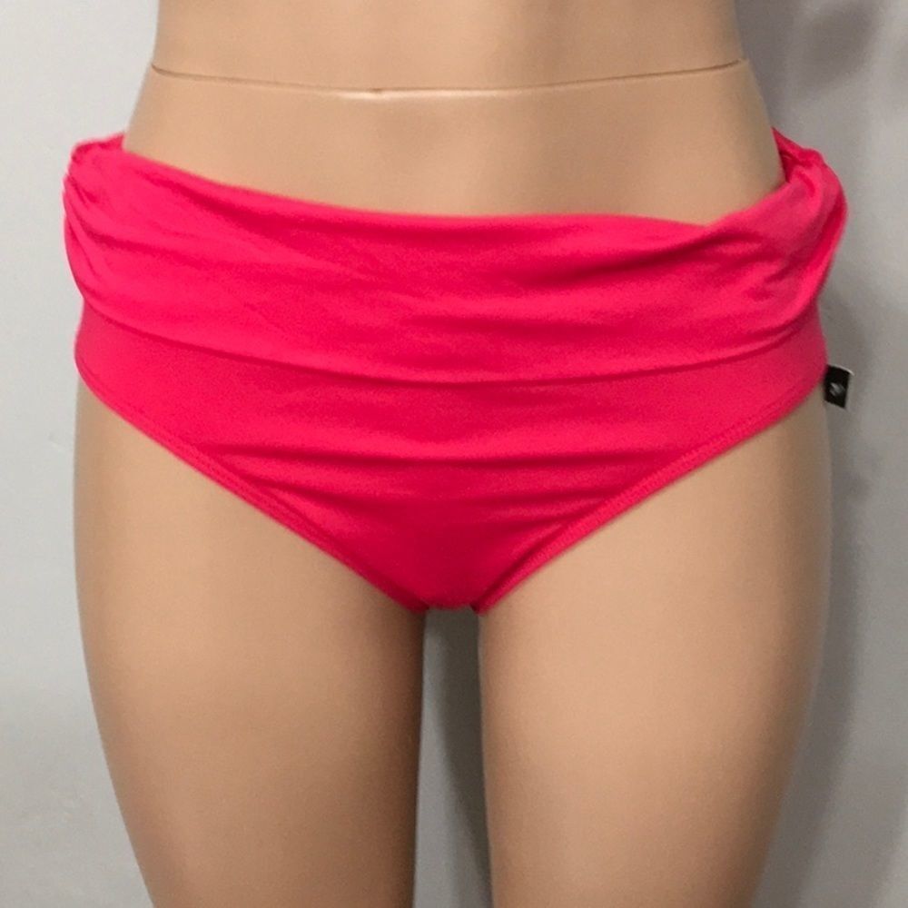 New. Lauren Ralph Lauren Raspberry bikini set.  16-top/14-bottom - Picture 8 of 12